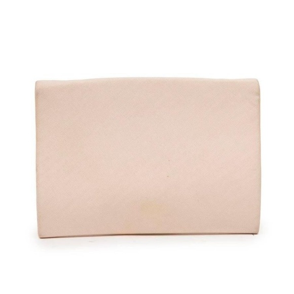 CHRISTIAN DIOR Vintage Clutch in Ivory Blush Satin - Picture 2 of 8